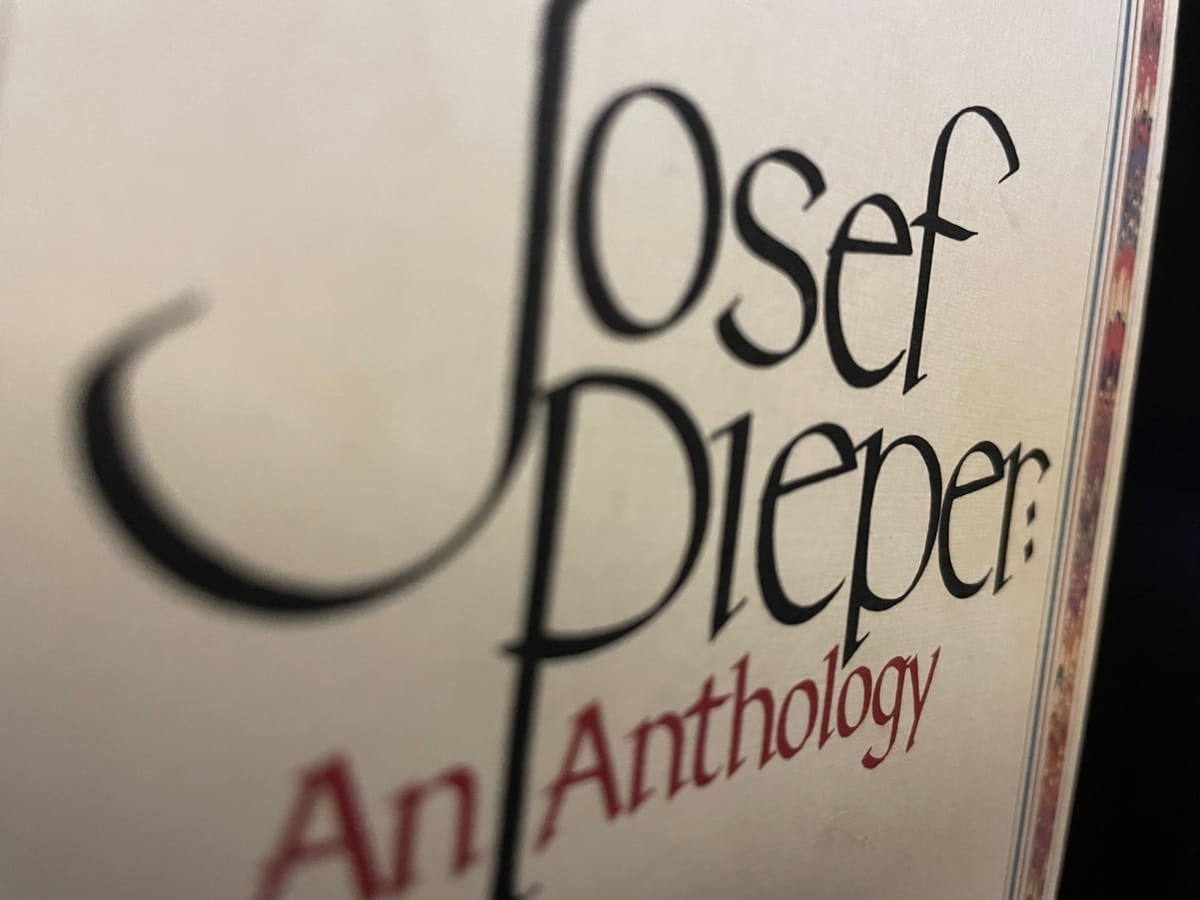 An Anthology, by Josef Pieper