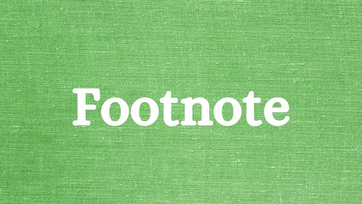 Footnote